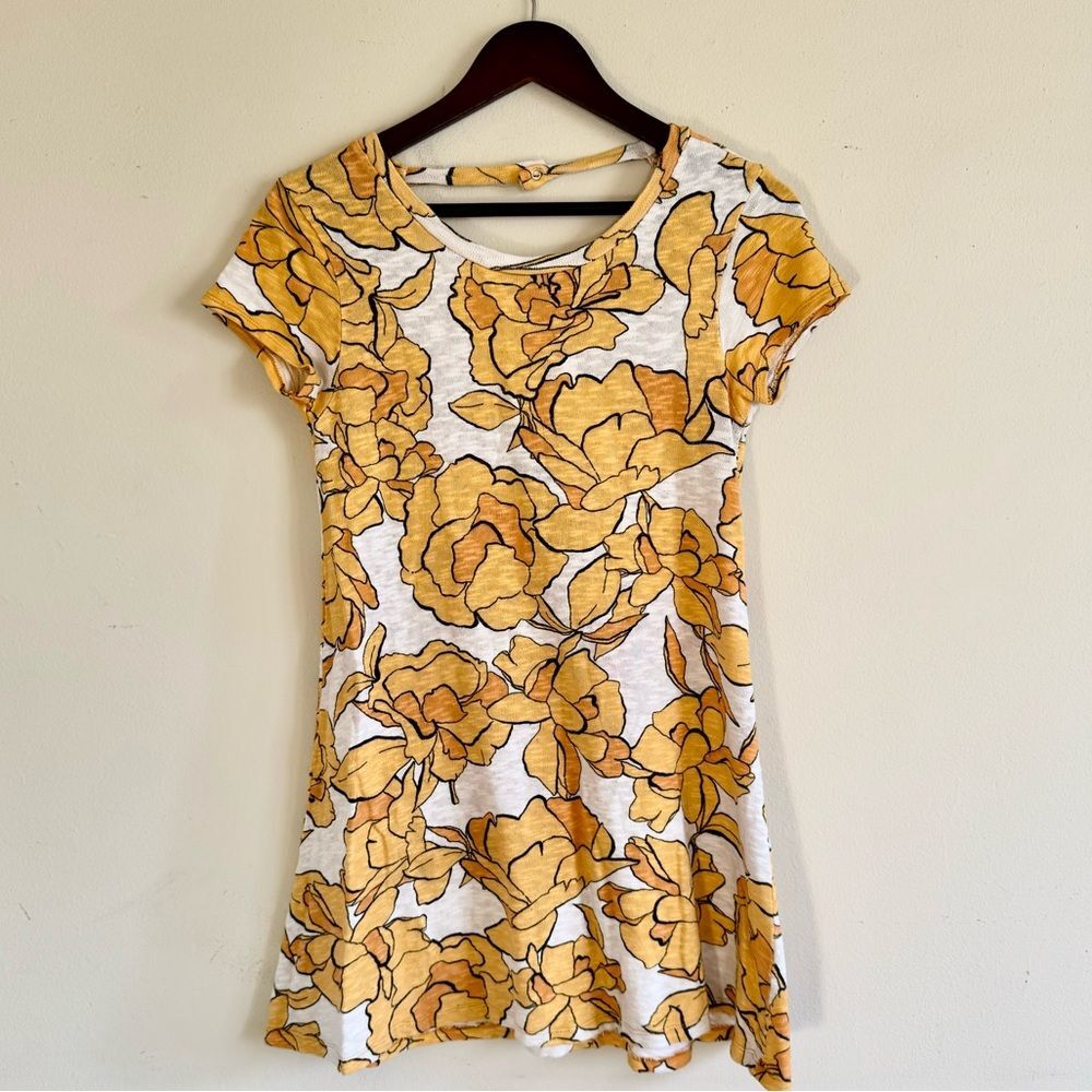 Vintage Floral Mini Cotton Sun Dress